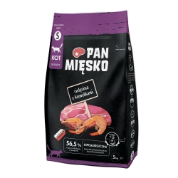 PAN MIĘSKO Cielęcina z krewetkami, granulat S 5KG